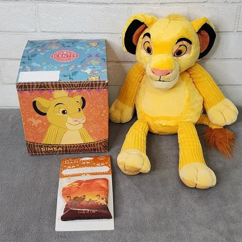 Scentsy Buddy Simba Lion King Plush with Scent Pak Disney Circle of Life NEW